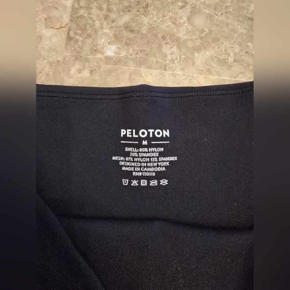 Womans Peleton Sz Med Scalloped Leggings - Picture 3 of 4